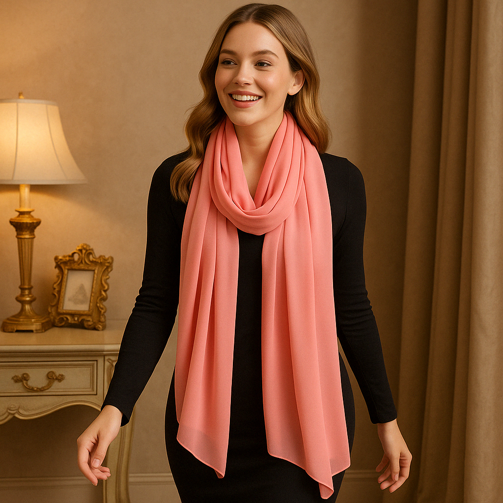 Pearl Chiffon Scarf