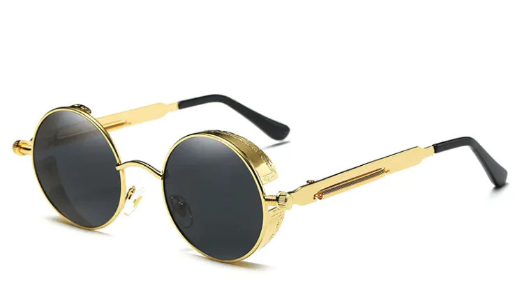 Retro Steampunk Round Sunglasses