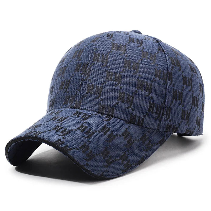 Monochrome Luxe Patterned Baseball Cap