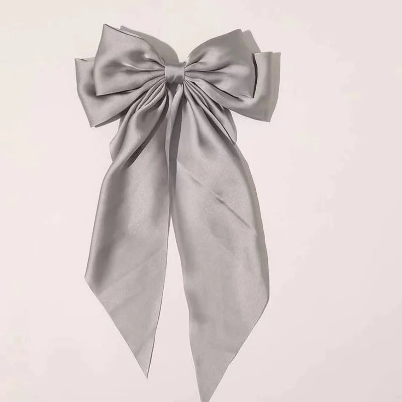 Ladies Elegant Bowknot Barrette Hair Ribbon