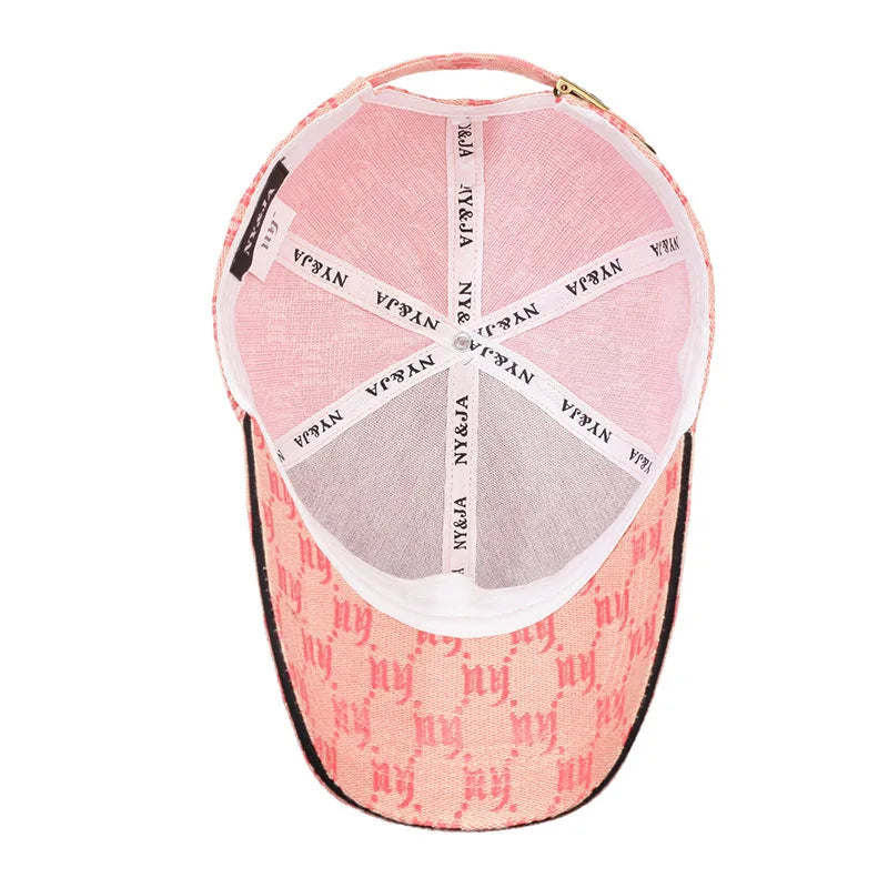 Monochrome Luxe Patterned Baseball Cap
