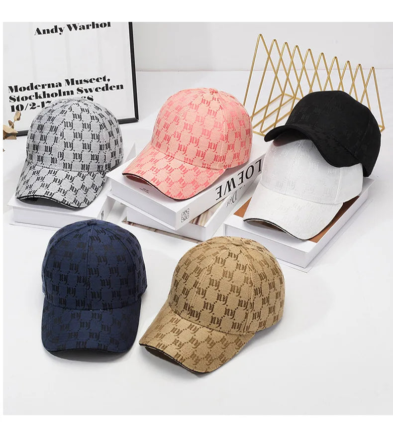 Monochrome Luxe Patterned Baseball Cap
