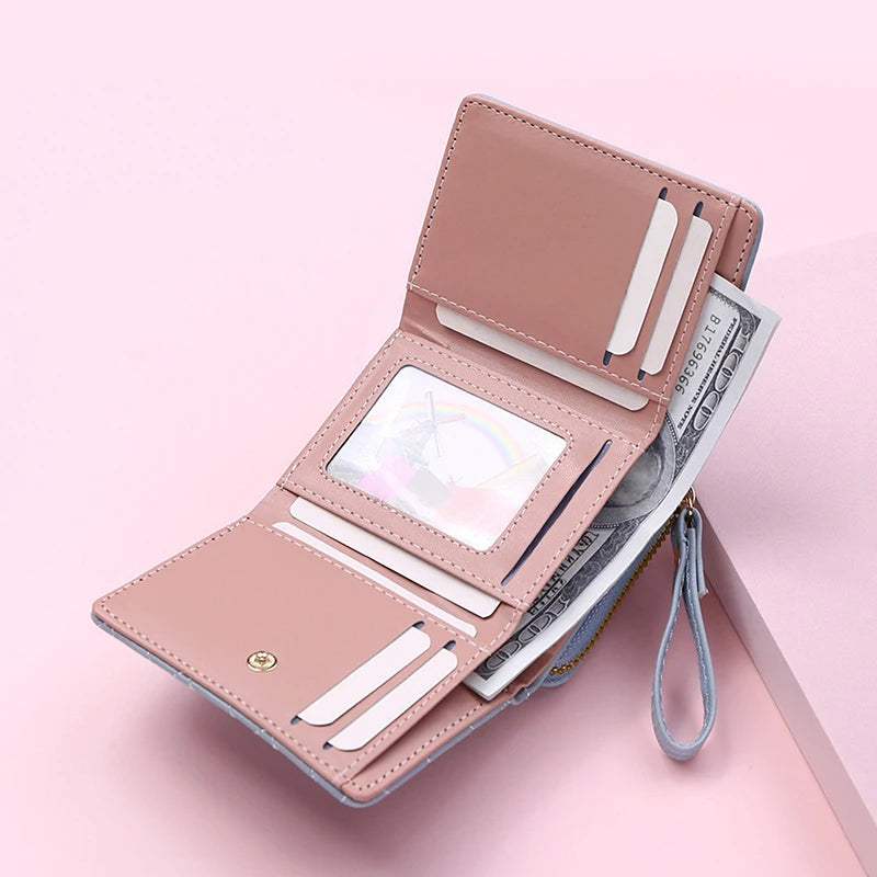 Mini Tri-Fold Embroidered Wallet – 2025 Edition