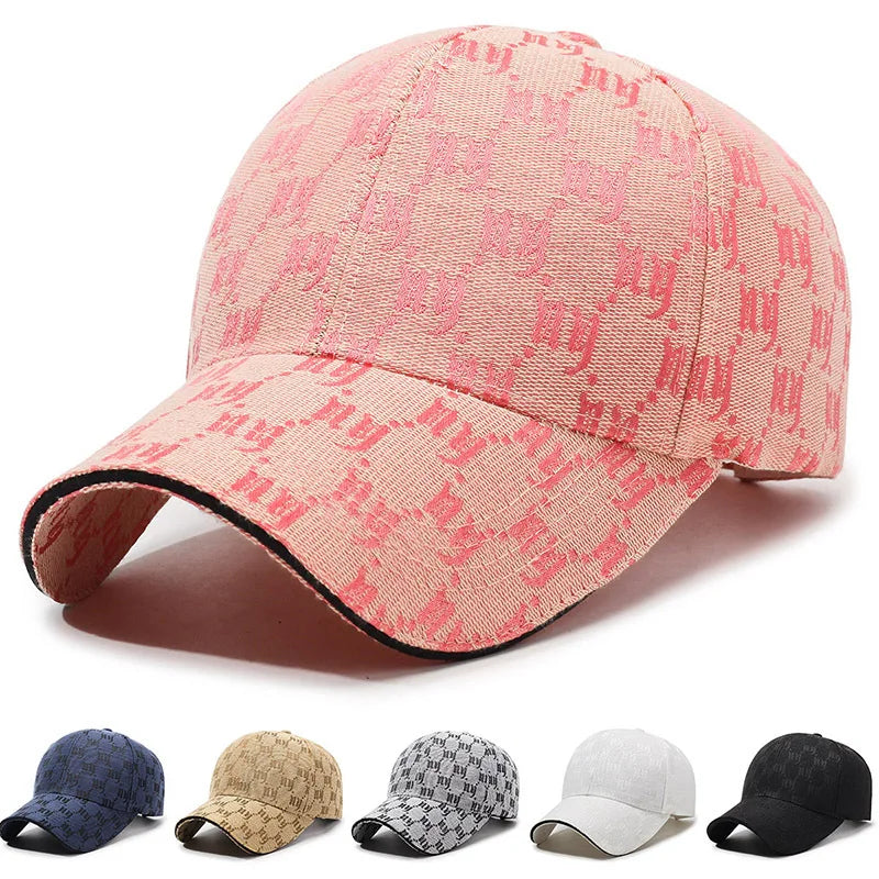 Monochrome Luxe Patterned Baseball Cap
