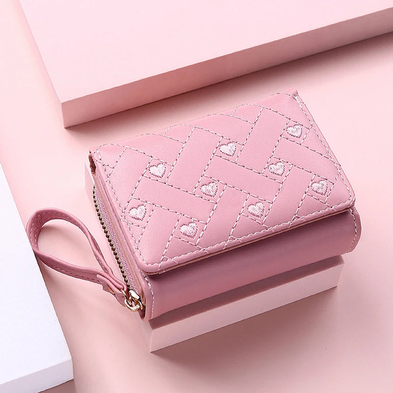 Mini Tri-Fold Embroidered Wallet – 2025 Edition