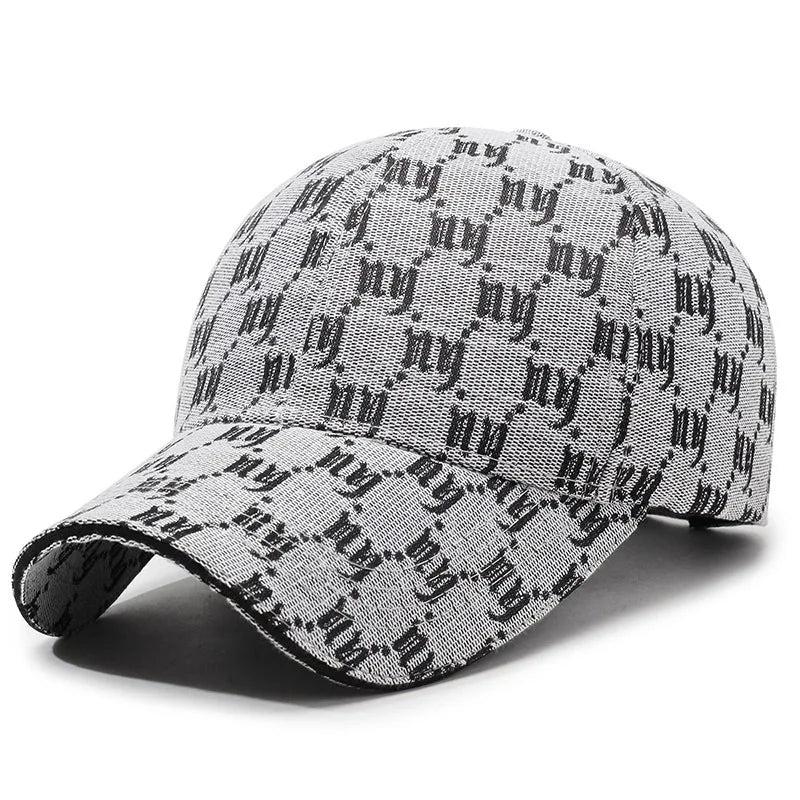 Monochrome Luxe Patterned Baseball Cap