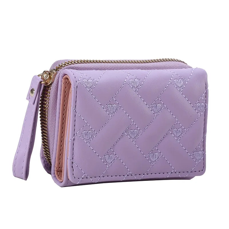 Mini Tri-Fold Embroidered Wallet – 2025 Edition