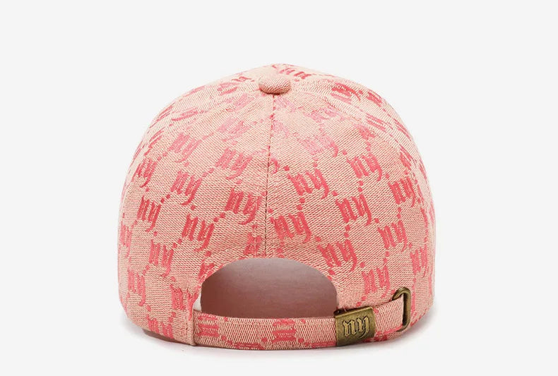 Monochrome Luxe Patterned Baseball Cap