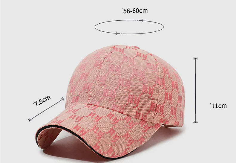 Monochrome Luxe Patterned Baseball Cap