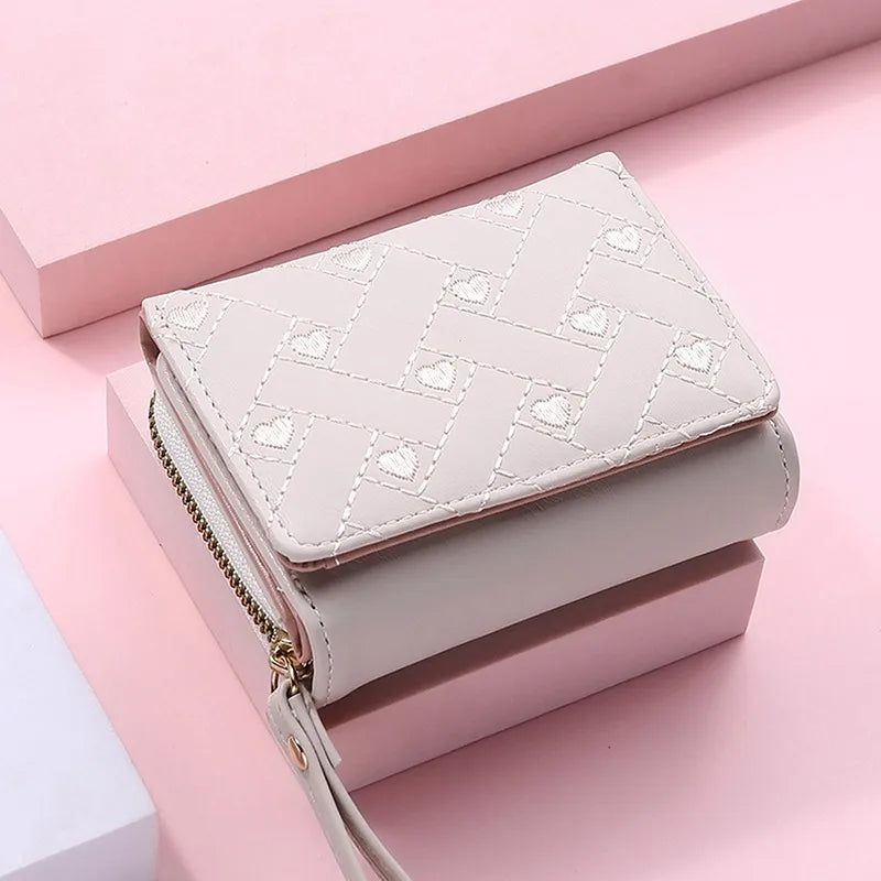 Mini Tri-Fold Embroidered Wallet – 2025 Edition