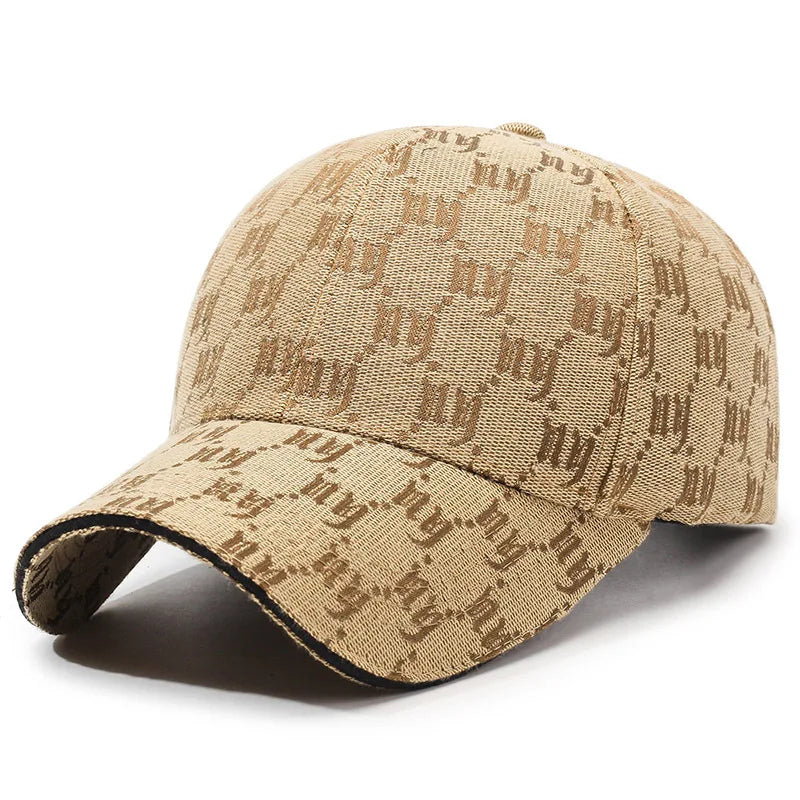 Monochrome Luxe Patterned Baseball Cap