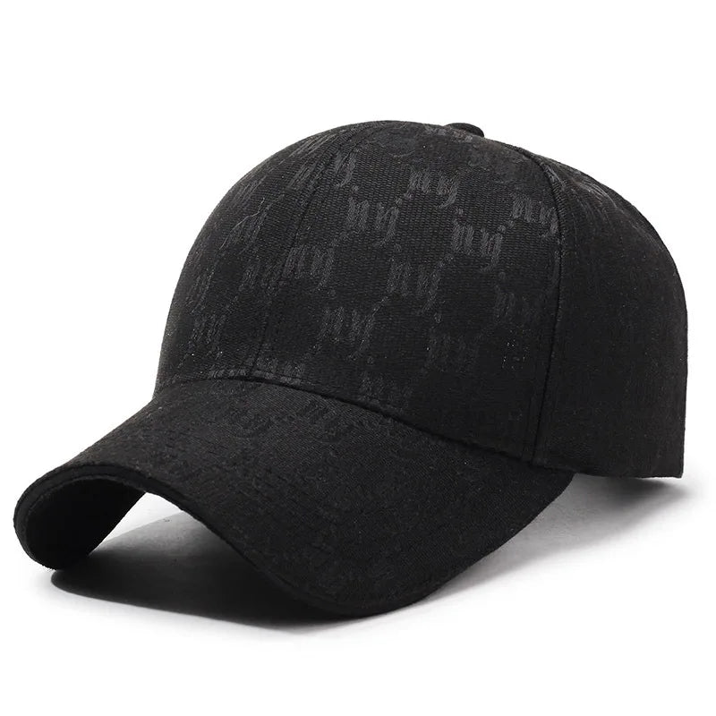 Monochrome Luxe Patterned Baseball Cap