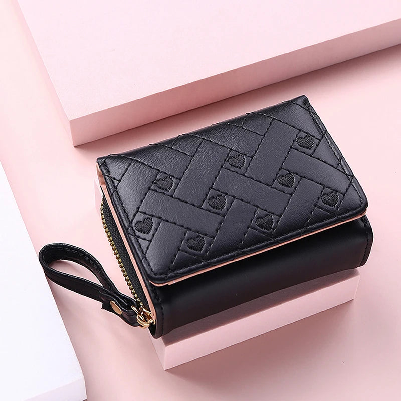 Mini Tri-Fold Embroidered Wallet – 2025 Edition