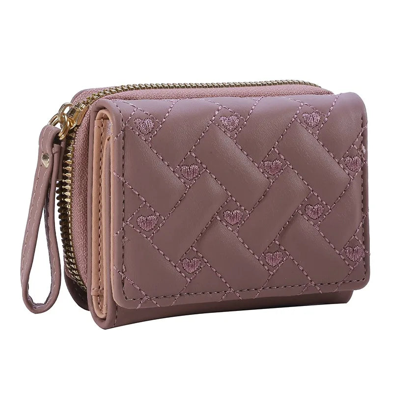 Mini Tri-Fold Embroidered Wallet – 2025 Edition