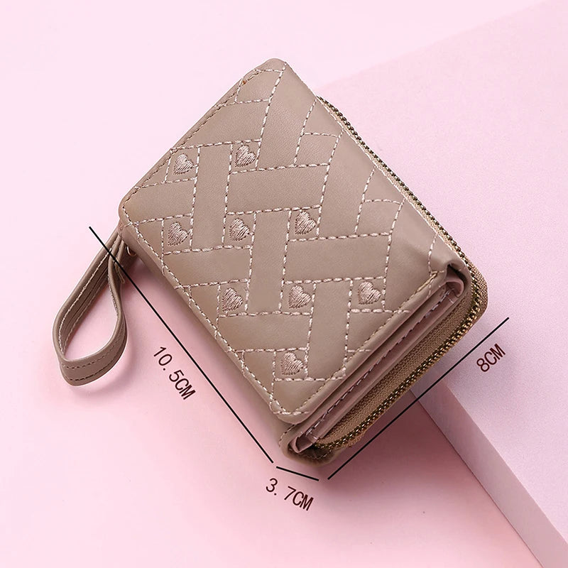 Mini Tri-Fold Embroidered Wallet – 2025 Edition