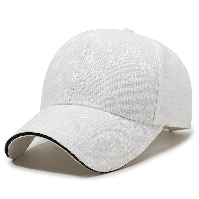 Monochrome Luxe Patterned Baseball Cap