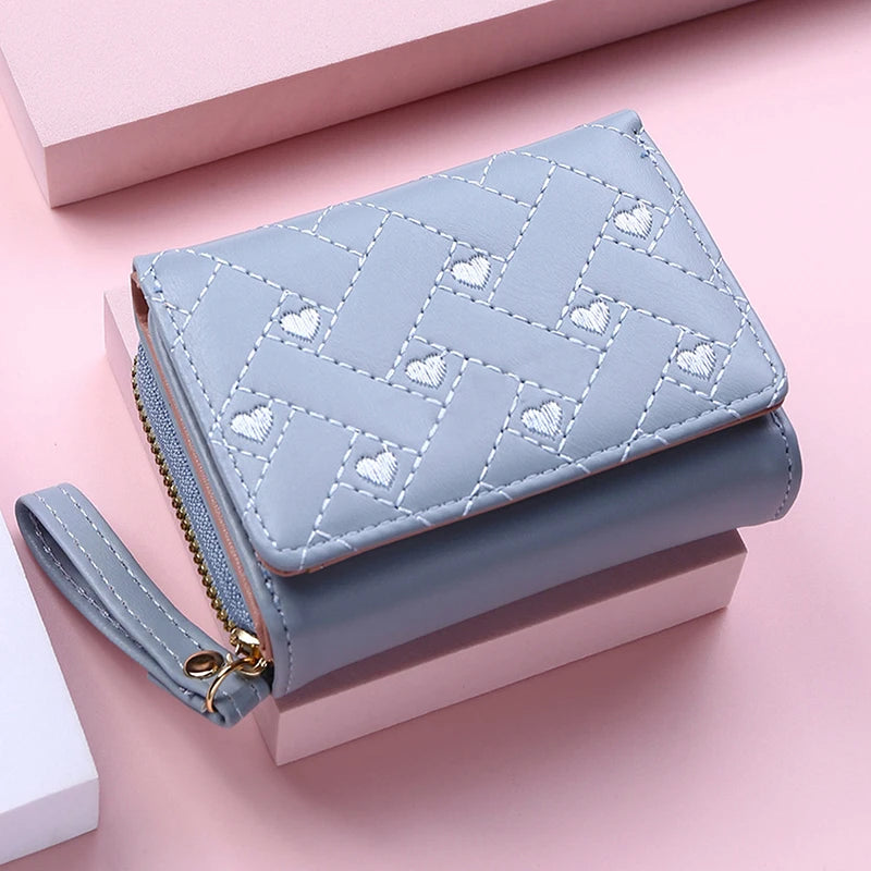 Mini Tri-Fold Embroidered Wallet – 2025 Edition