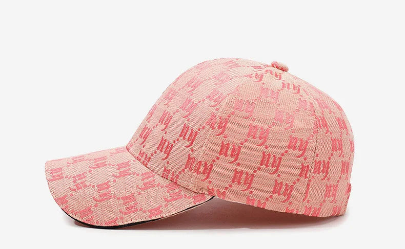 Monochrome Luxe Patterned Baseball Cap