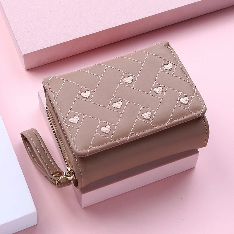 Mini Tri-Fold Embroidered Wallet – 2025 Edition