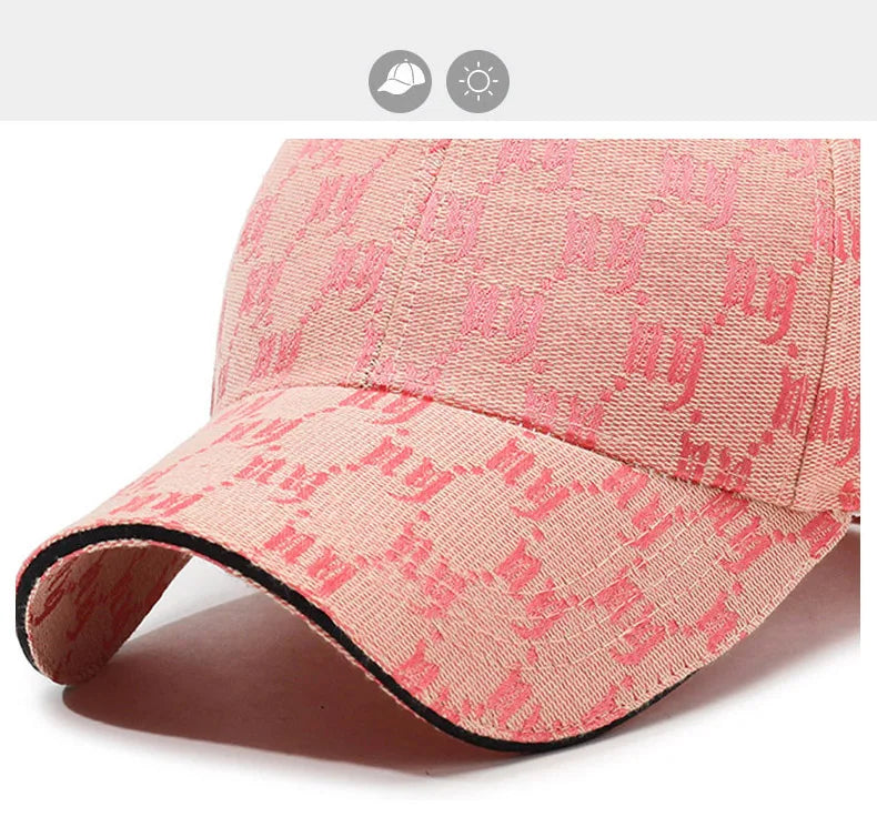 Monochrome Luxe Patterned Baseball Cap