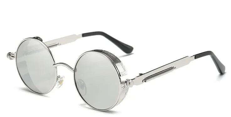 Retro Steampunk Round Sunglasses