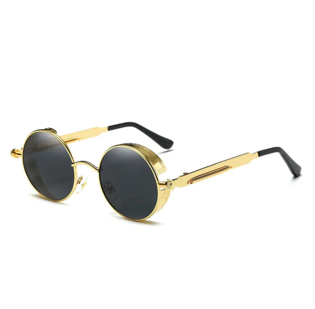 Retro Steampunk Round Sunglasses