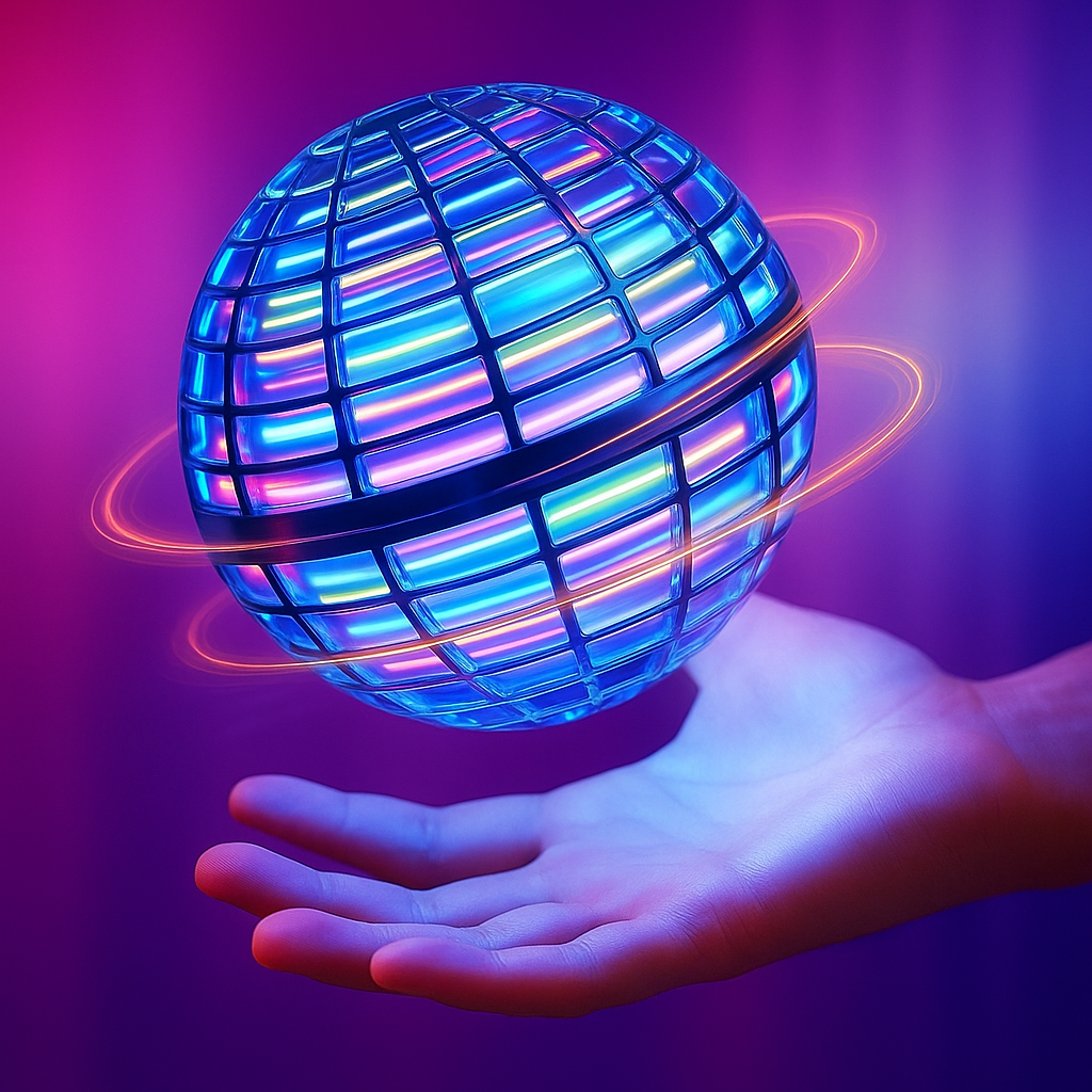 Futuristic Flying Orb Ball – Galactic Boomerang Spinner