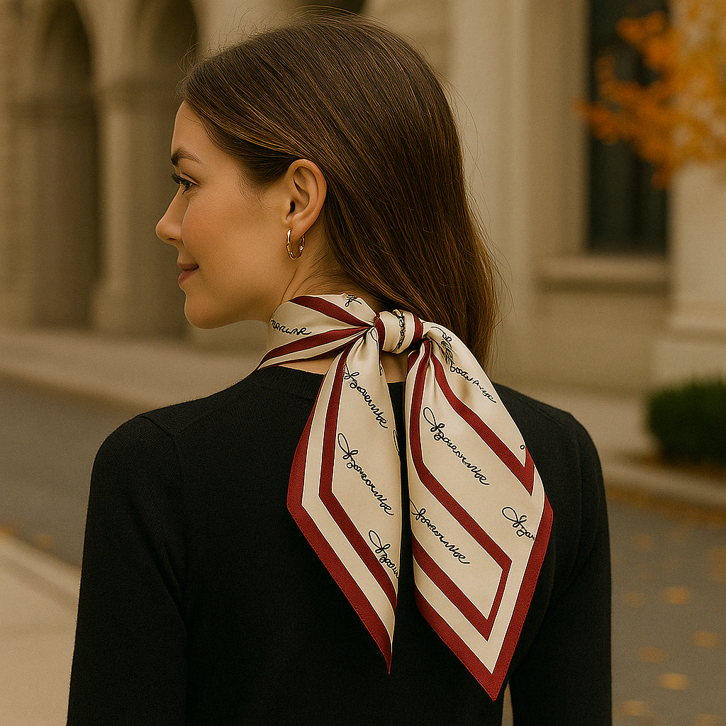 Elegant Ribbon Scarf