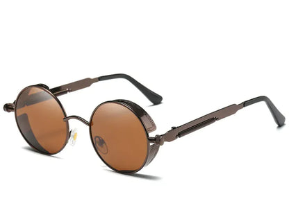 Retro Steampunk Round Sunglasses