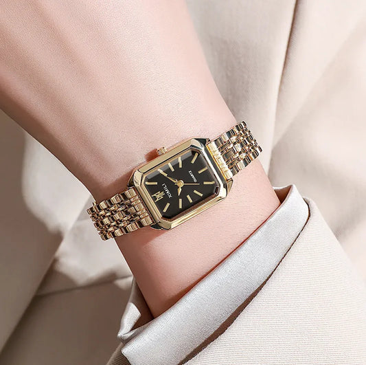 The Vivre Square Timepiece – Women’s Steel Strap Watch