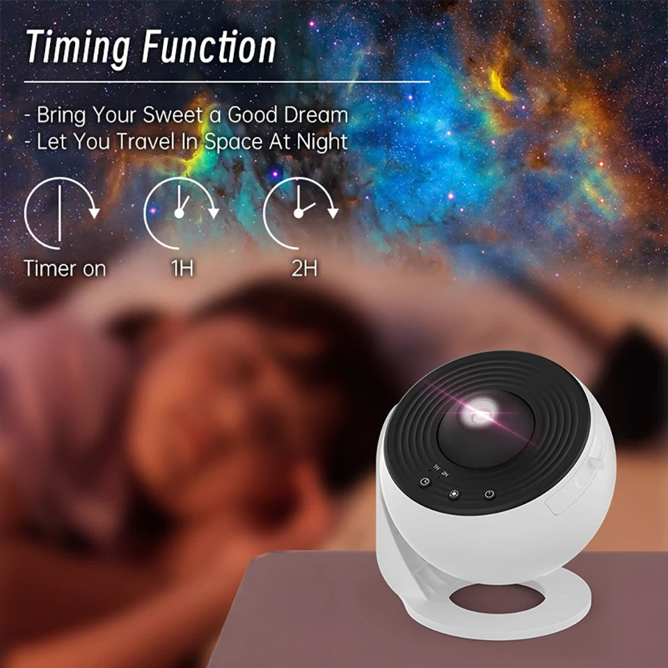 Starry Galaxy Night Light Projector