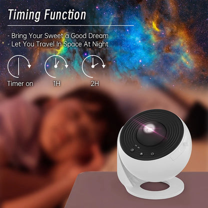 Starry Galaxy Night Light Projector