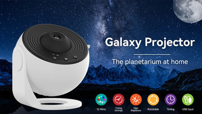 Starry Galaxy Night Light Projector