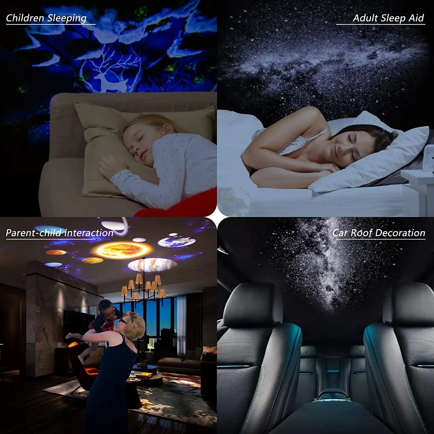 Starry Galaxy Night Light Projector