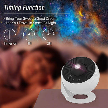 Starry Galaxy Night Light Projector