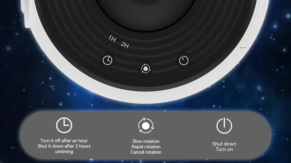 Starry Galaxy Night Light Projector