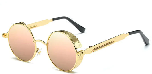 Retro Steampunk Round Sunglasses