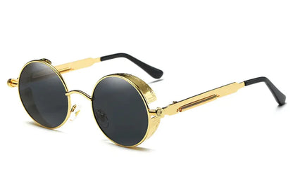 Retro Steampunk Round Sunglasses