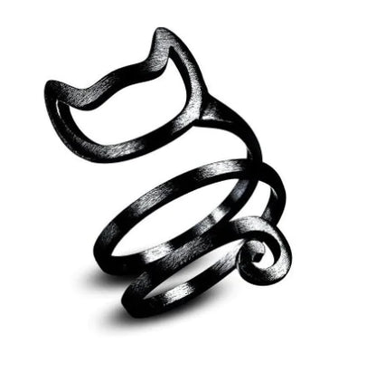 Show Your Love for Cats with the Adjustable Cat Ring