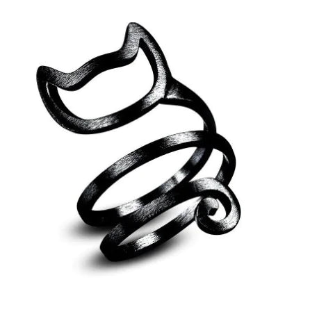 Show Your Love for Cats with the Adjustable Cat Ring