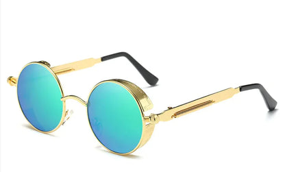 Retro Steampunk Round Sunglasses