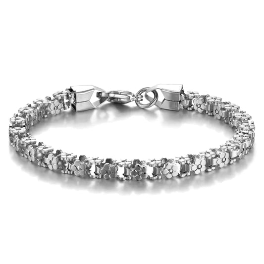 Punk Floral Chain Bracelet – Gold or Silver