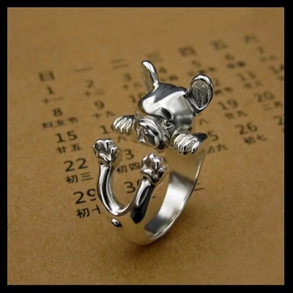 Dog Lovers Adjustable Ring