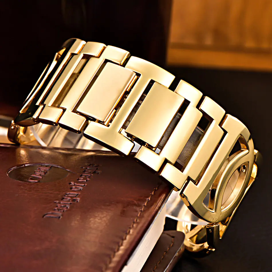 Lunara Bangle Watch – Polished Elegance