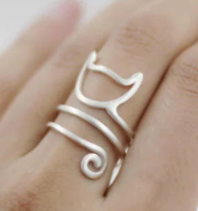 Show Your Love for Cats with the Adjustable Cat Ring