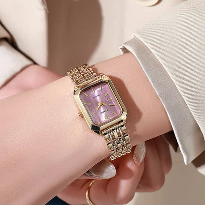 The Vivre Square Timepiece – Women’s Steel Strap Watch