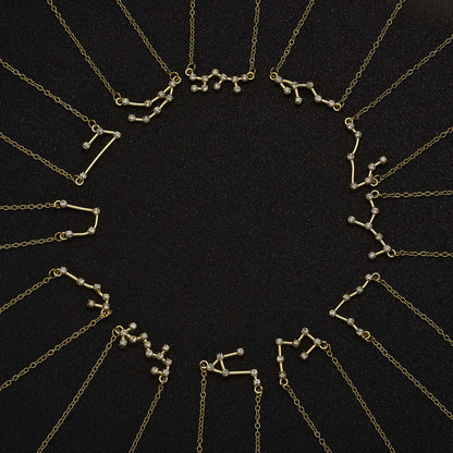 Zodiac 3-tier Gold Necklace