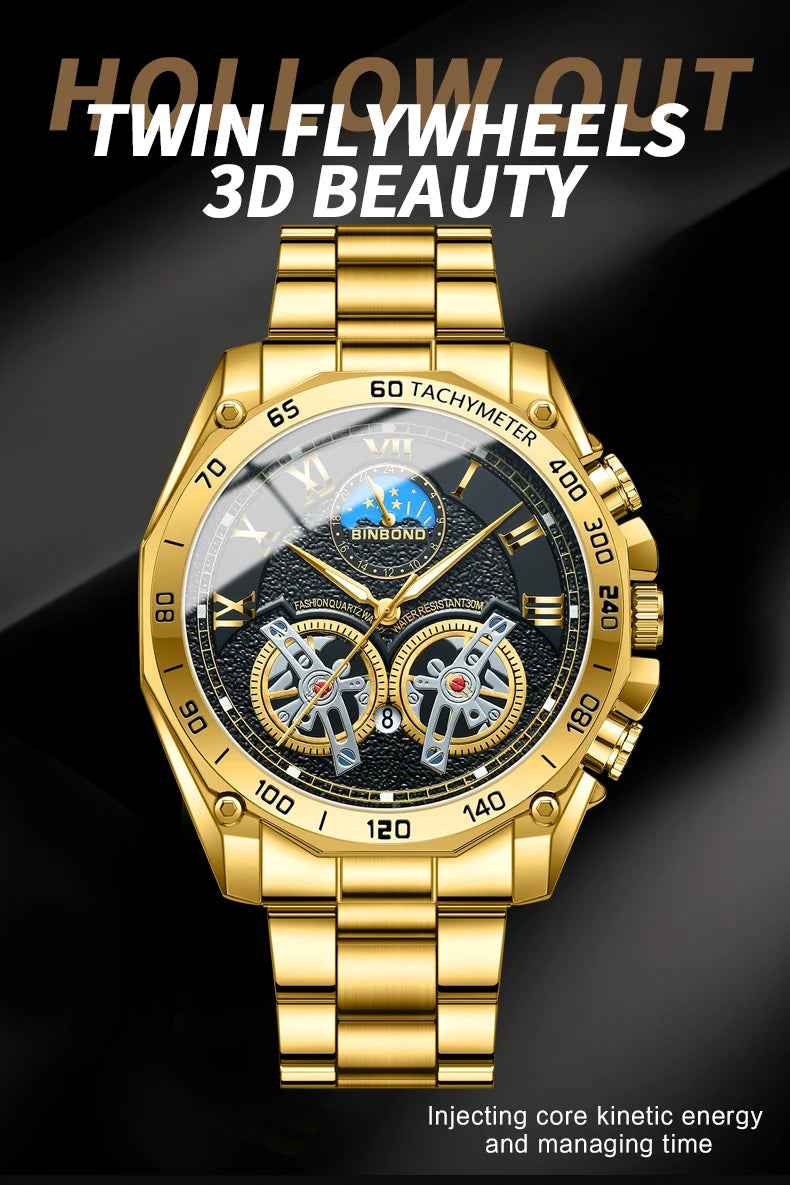 BINBOND Men’s Luxury Quartz Watch
