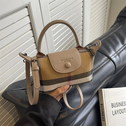 The Berrybag Checkered Hobo Crossbody