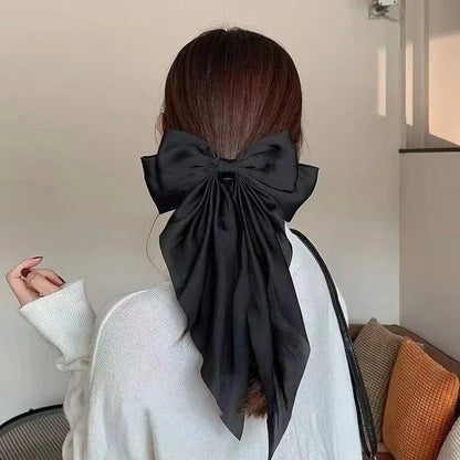 Ladies Elegant Bowknot Barrette Hair Ribbon